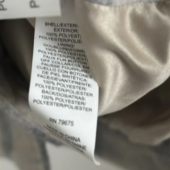 Lucky Brand Oversized Plaid Shirt Jacket. Faux Fur. Size L. - Picture 12 of 14